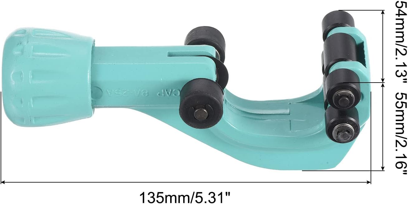 PATIKIL 5/32" to 1-17/64" Stainless Steel Tube Cutter Tool, for Corrugated Stainless Steel Tubing Copper Pipe, Black Blue