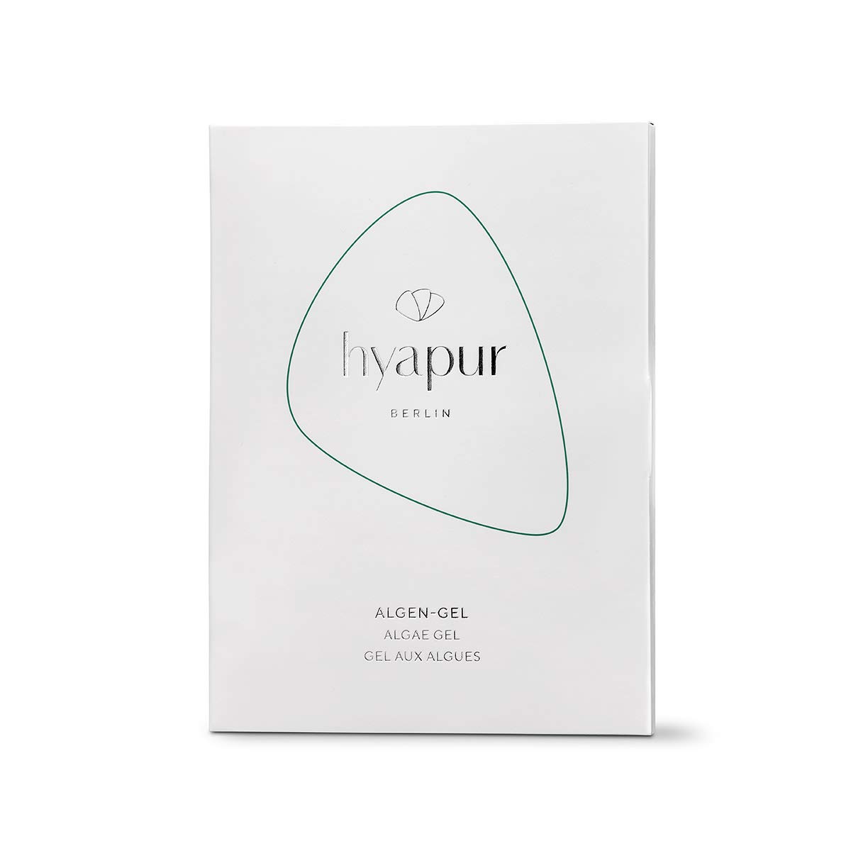 Algen-Gel mit Detox-Effekt für klare, reine und ebenmäßig aussehende Haut, für Gesicht, Hals und Dekolleté, 10 Pads zum Auflösen - von hyapur® Berlin