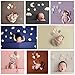 Infant Baby Boy Girl Photo Shoots Posing Moon Star Backdrops Newborn Photography Background Props Accessories