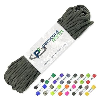 Paracord Planet 100フィート パラシュートコード 550パラコード タイプ3 コアストランド7 パラコード 一番人気の40色展開