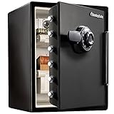 SentrySafe Black Fireproof Waterproof Floor Safe with Dial Combination Lock for Home or Office, 2.05 Cubic Feet, SFW205CWB