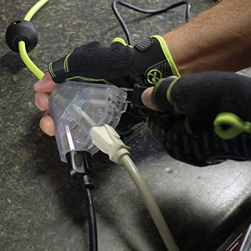 Image of Flexzilla Retractable Extension 16 /3 AWG 25' Electric Cord Reel, ZillaGreen, FZ8160253