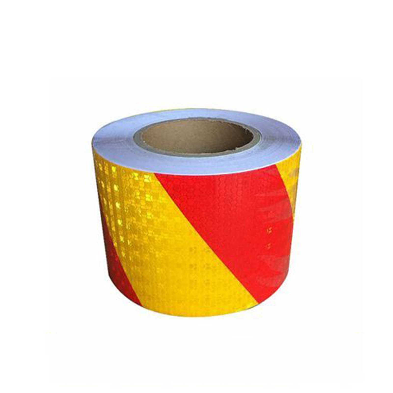 Cinta Reflectiva, Cinta De Advertencia De Peligro, Cinta De Seguridad Reflectiva Impermeable De Alta Intensidad, Autoadhesivo Reflectivo, 25M X 10CM,Yellow Red