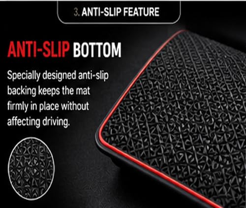 Image of Carnest 5D TPE Car Floor Mat Compatible with - Nexon-(2023-2026) Vehicle Specific Fit | Waterproof, Dustproof & Anti-Slip | Heavy Duty All Weather Car Foot Mat (3 Rows,Black)