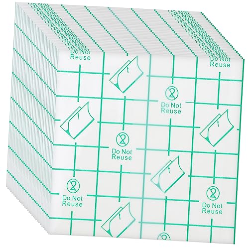 OSALADI Blank Makeup Palette Stickers 200 Pcs Hand Makeup Mixing Palette Tape for Cosmetics Disposables