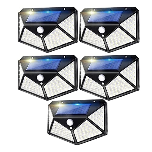 Lampe solaire extérieure anti-panne pour éclairer sans fil votre entrée via 100 LED étanches