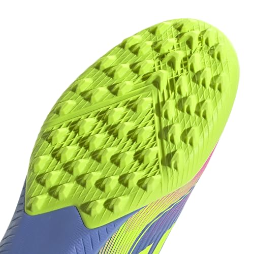 Adidas, Unisex, F50 League Turf Soccer Cleats, Blue Fusion/Lucid Lemon/Lucid Pink, Mens 11, Womens 12, Medium - image 9