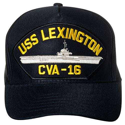 Gorra Ajustable con Emblema USS Lexington Azul Navy miniatura 1