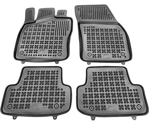 Rezaw-Plast Alfombrillas de Goma Compatible con Volkswagen T-ROC (Desde 2017) + Limpiador de Plasticos (Regalo) | Accesorios Coche Alfombrilla Suelo