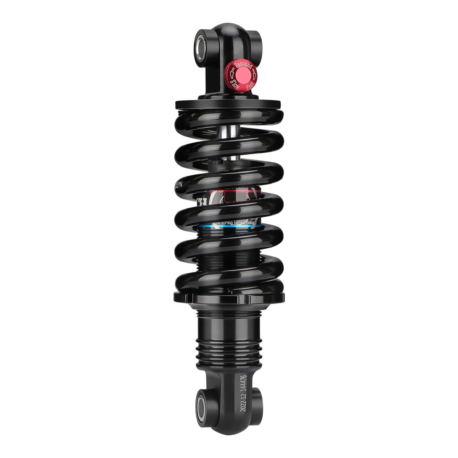 Rower górski Tylny amortyzator Rowerowy tylny wstrząs sprężynowy żółciowy, Coil Spring Black, 125mm (4.9") 150mm(6") 165mm(6.3") 190(7.5") 200mm(7.87") 650/750/1500Lbs (Size : 150mm*650Lbs)