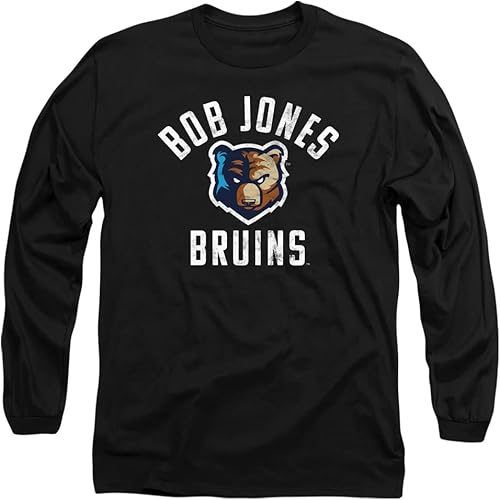 Miniatura 1 de Bob Jones University Official Bruins Logo Unisex Adult Long-Sleeve T Shirt