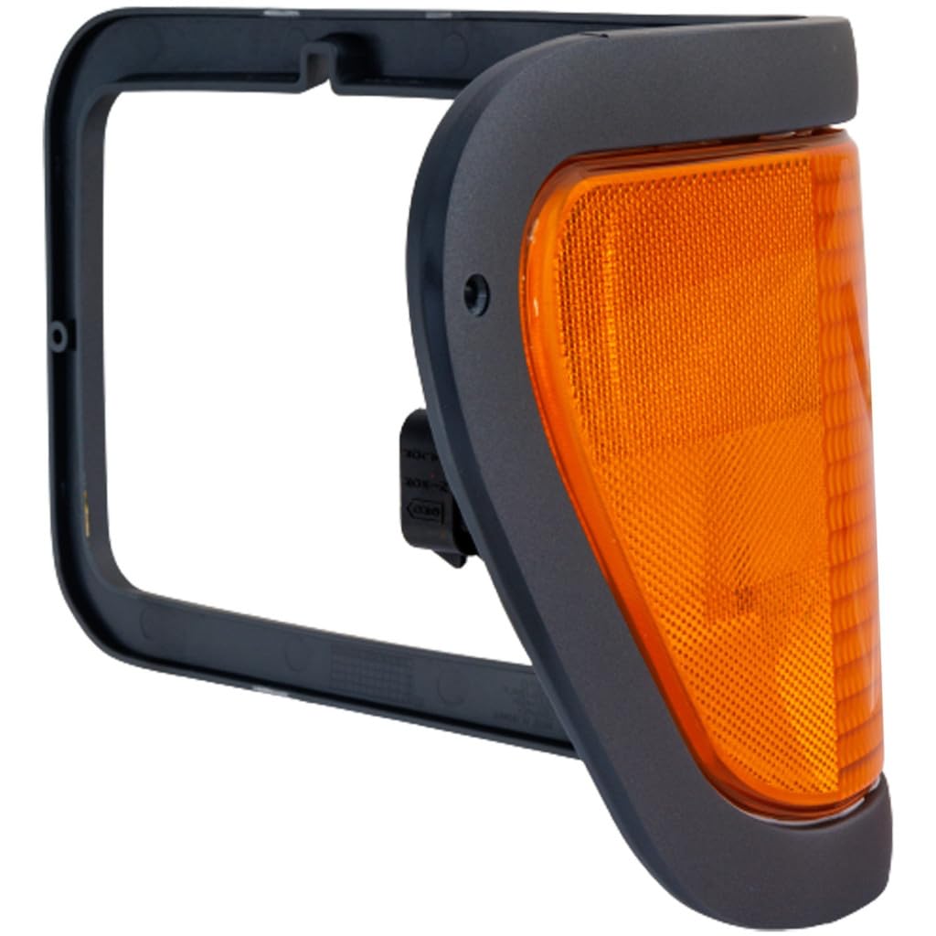 KarParts360 For Ford F-650/F-750 2015 Parking Light Passenger Side | With Bulb | Sold Individually | Gray Bezel | Replacement For F6HZ13200AAE