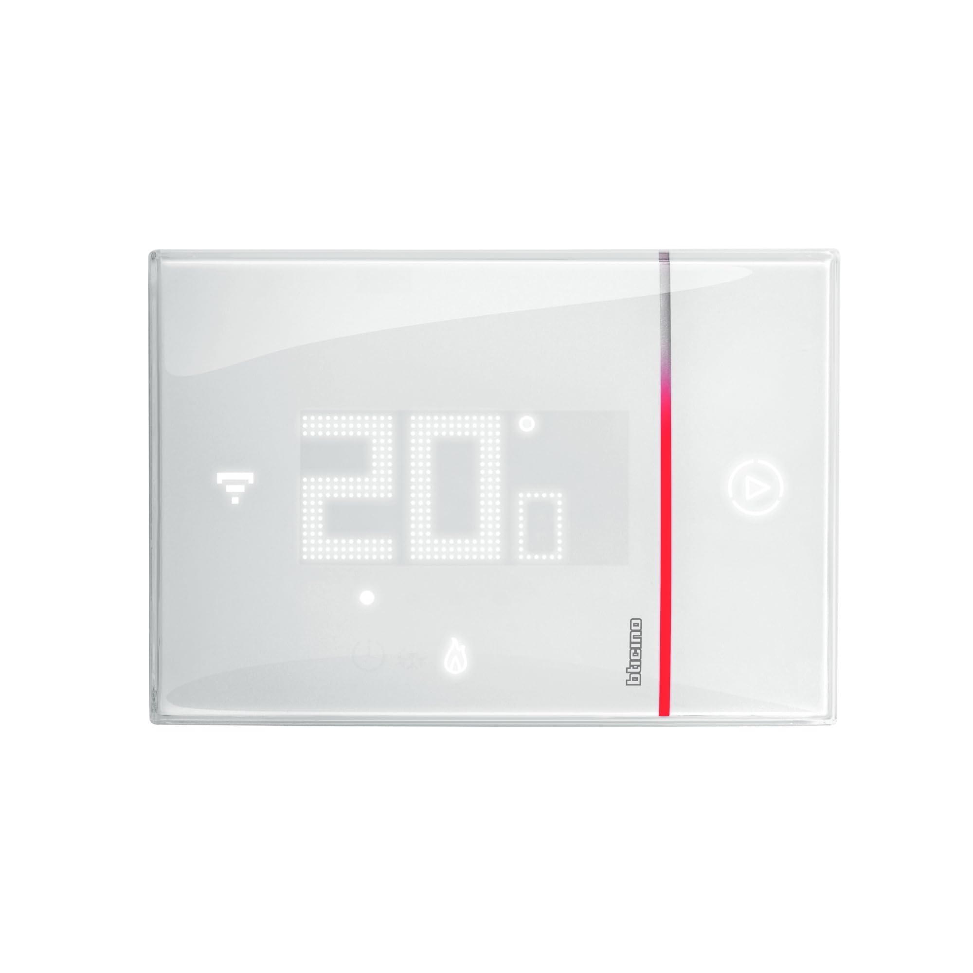 Bticino Xw8002E, Termostato Collegato Wifi, New Smarther2 With Netatmo, Colore Bianco, Controllo Della Temperatura (Calore Freddo) Della Casa In Remoto, 12.6 x 1.26 x 8.7 cm 289 grammi