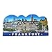 MUYU Magnet Frankfurt Alemania 3D imán de Nevera de Viaje Souvenir Regalo hogar y Cocina decoración magnético calcomanía Collection, Frankfurt Alemania imán de Nevera