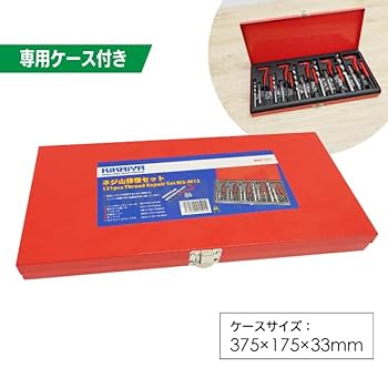 Amazon.co.jp: ネジ山修復セット 5サイズ 131pcs ネジ穴 修正