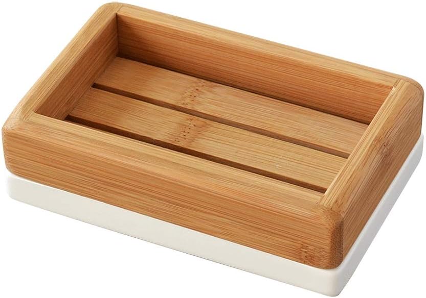 Soap Box - Dish Handmade Made of Natural Pine and Exfoliating Bag Saver