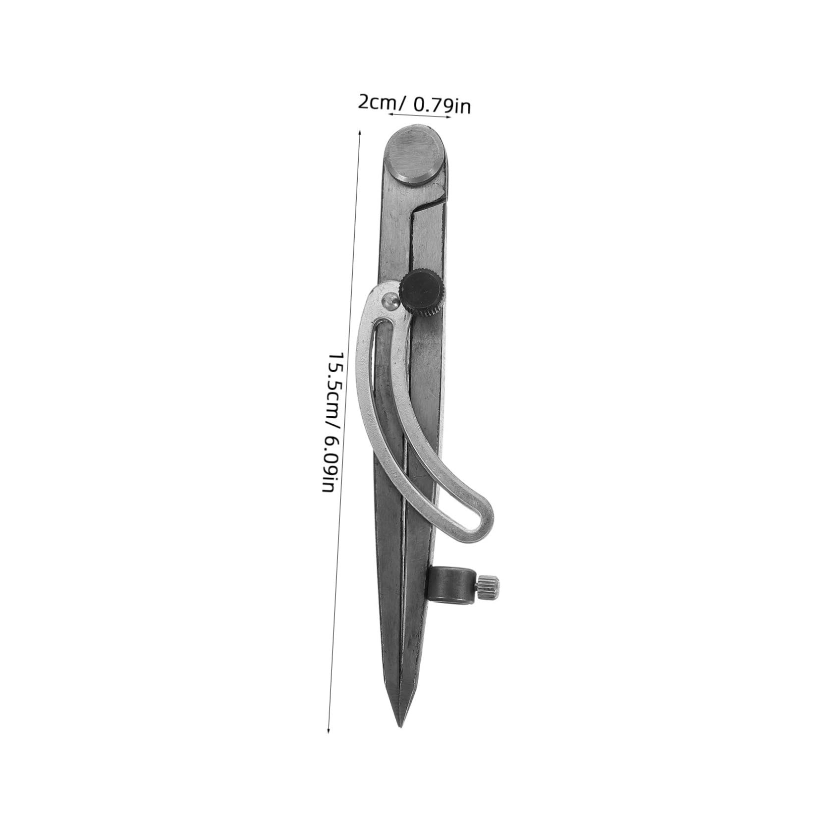 5 Pièces Jauge De Marquage Compas Boussole Multifonction En Cuir Boussole Pour Le Travail Du Bois Boussole à Ressort Jauges De Traçage Portables Outil Diviseur Silver Acier Carbone