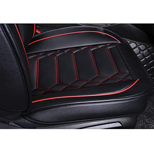 Cuscino Auto 3 Pezzi Coprisedile Universale Monocolore Trapuntato Protezione Sedile Nero - Foto 9