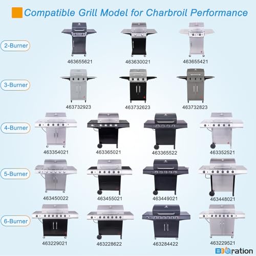 Image of Grill Burner and Heat Plate for Charbroil Performance 2-Burner 463630021