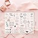 Transparent Waterproof Stickers For Wedding Planning Stickers-4 Sheets 230 Illustrationsand Phrases Per Pack,Used for Bridal Shower Engagement Marriage Anniversary,Sticker Set for Scrapbooking Bride Planner Calendar (A)