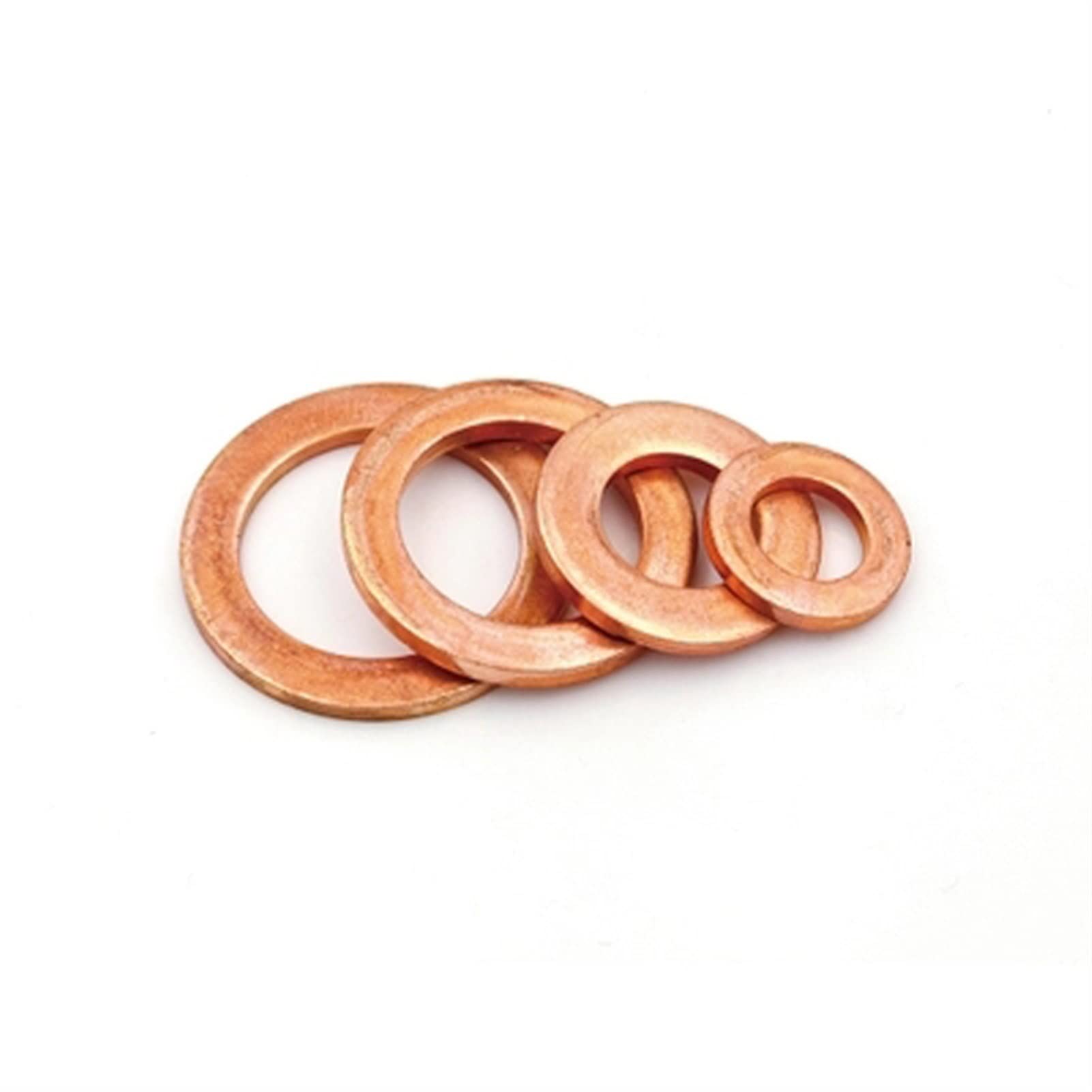Zkenshan-Arandela Plana Grueso 1mm de Cobre Juntas Planas Aplastar arandela de Sellado Espaciador de Anillo for Barco, Buena Resistencia al Desgaste (Inner Diameter : 26x40x1mm)