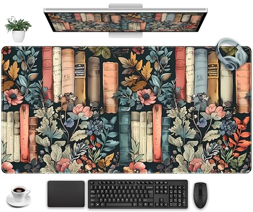 Colorful Floral Desk Mat for Reading and Work