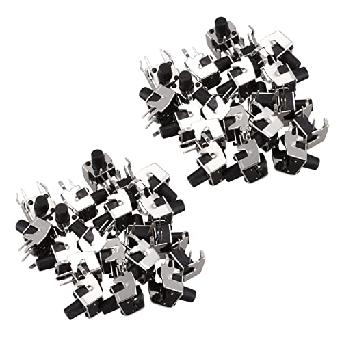 LAMELLIS 40�� �u�Ԓ��p�G�o�^�N�g�v�b�V���{�^���X�C�b�` 6 x 6mm x 8mm