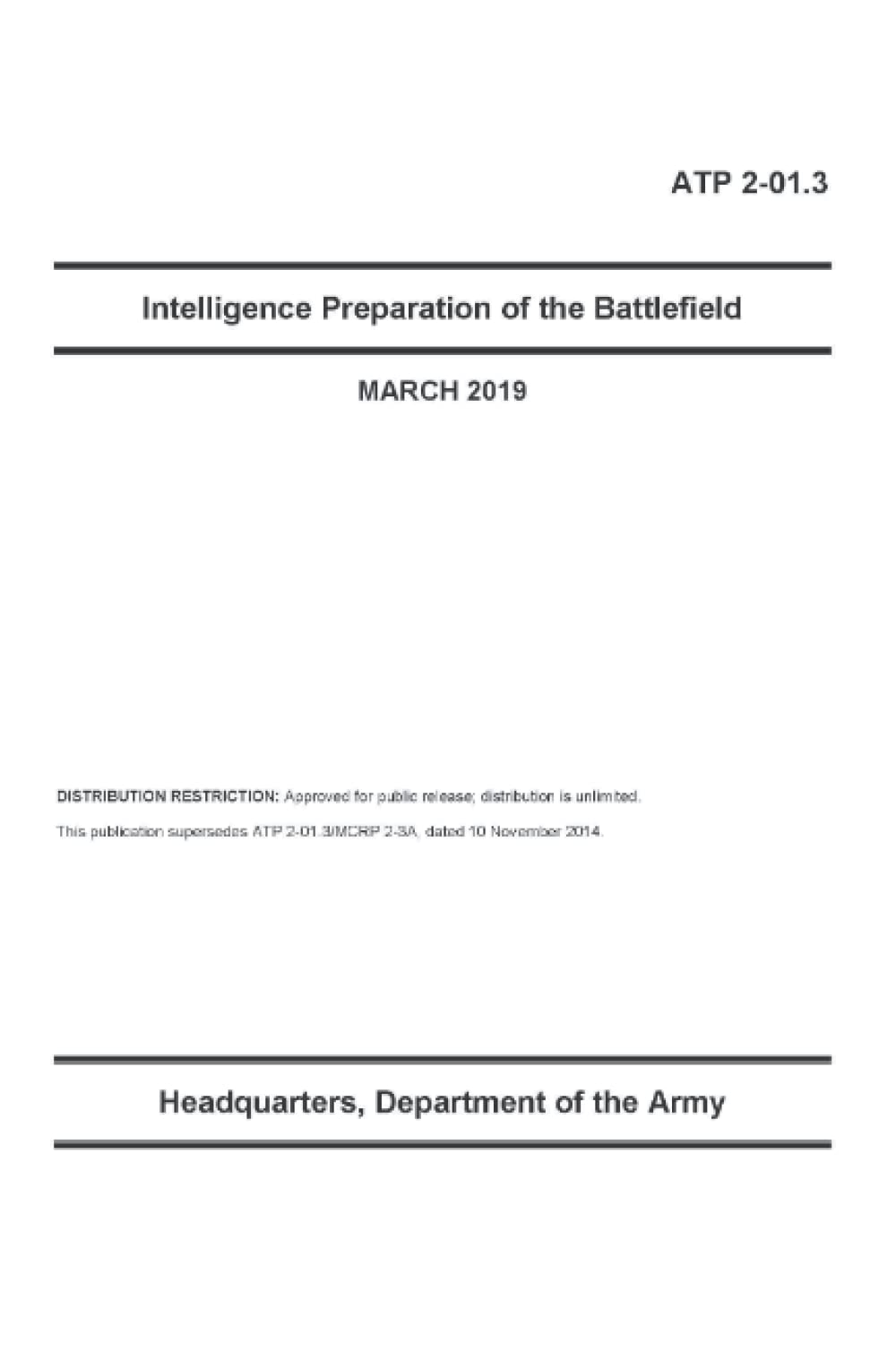 ATP 2-01.3 Intelligence Preparation of the Battlefield