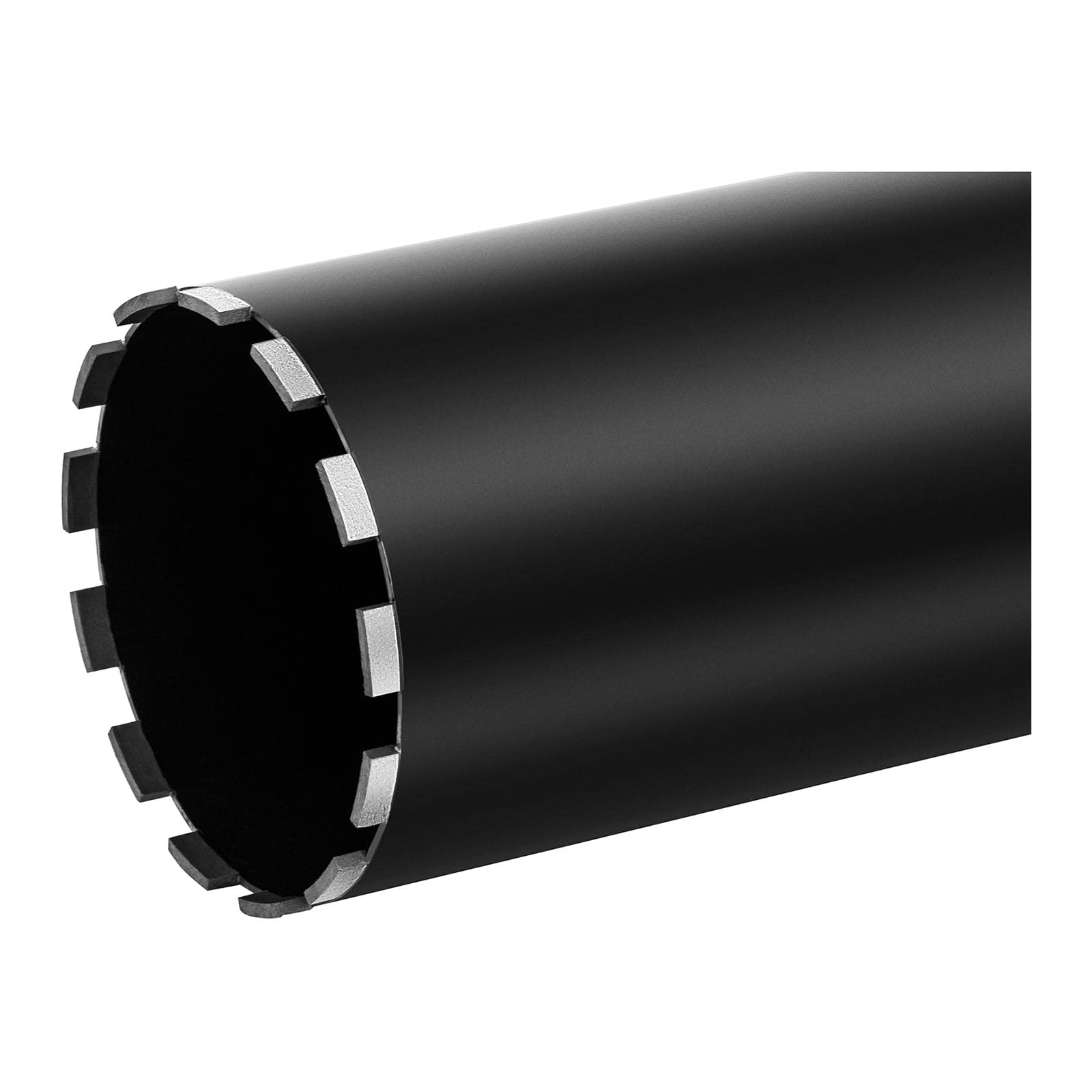 MSW Broca De Corona De Diamante Para Taladro MSW-DCD-400/180 (Diámetro de 180 mm, Longitud de 450 mm, Para perforación en seco y húmedo)