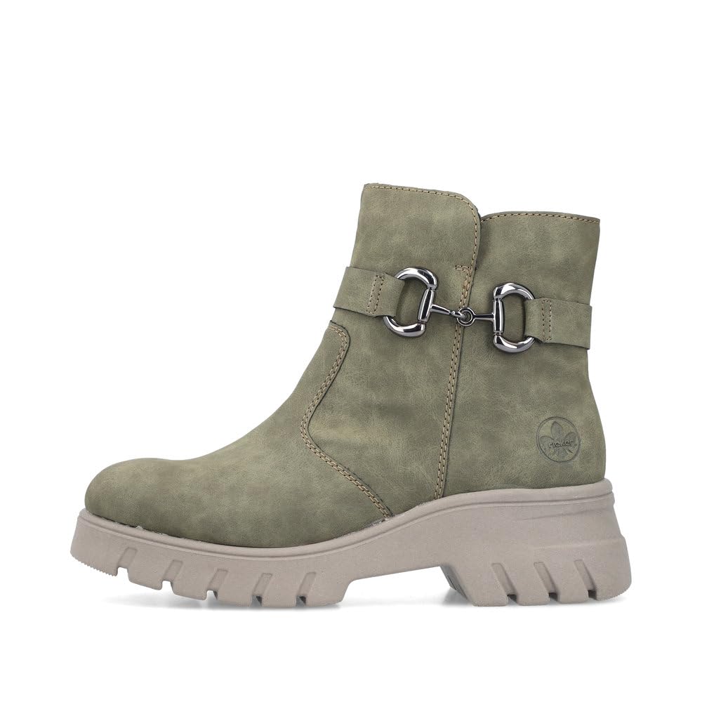 Rieker Damen Plateaustiefeletten 71862, Frauen Stiefeletten