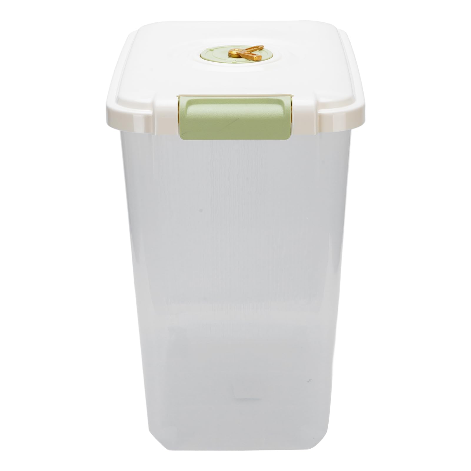 Tissting Recipiente de Arroz Hermético de PP con Tapa para Harina y Cereales (Transparent 15kg / 33.1lb)