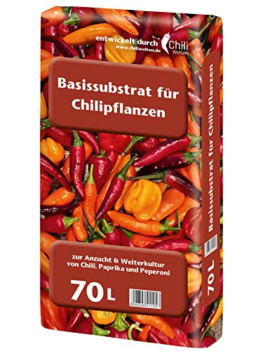 Floragard Universal Basissubstrat für Chillipflanzen 1x70 Liter - zur Anzucht und zum Umtopfen für...