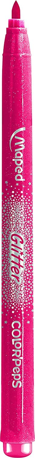 Maped Color'Peps Glitter 847110 Flamastry, Wielokolorowy, 10 sztuk