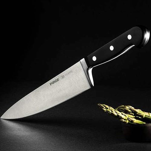 Miniatura 1 de Cuchillo de chef profesional 8 pulgadas negro clásico 8 "hoja de acero inoxidable forjado cuchillo de cocina cocinero cuchillo para cocinar triple