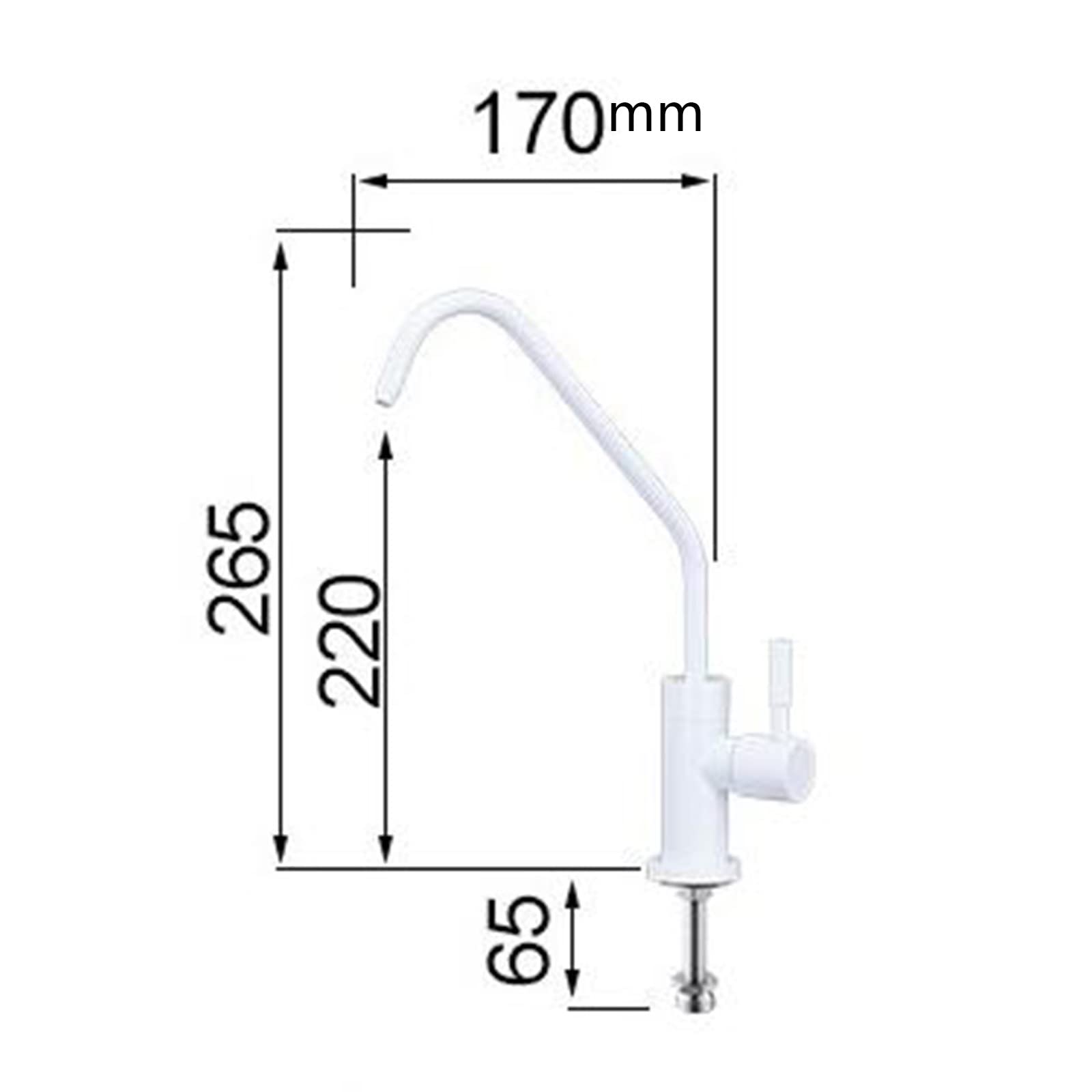 Grifo de Cocina Agua filtrada Grifo Puro de Acero Inoxidable -A