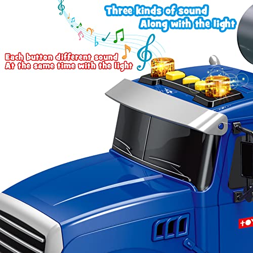 image for Dwi Dowellin Toddler Trucks Toys for Boys Age 1-3 3-5,Big Cement Mixer