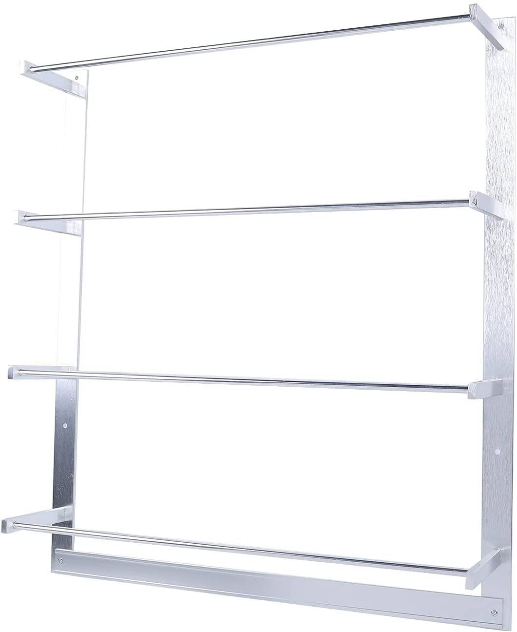 DNYSYSJWire Spool Rack,Wire Spool Wall Mount Rack,Conduit Display & Storage Holder 4 Rods with 5 Hooks