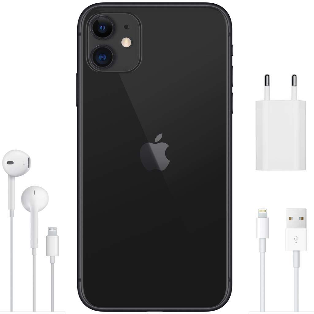 Apple iPhone 11 Akıllı Telefon, 64 GB, Siyah, Kulaklık ve Adaptör