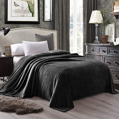 Velvet Plush Twin Xl Sheet Set 4 Piece 190 Gsm Dark Gray Velvet Sheet Set (Flat + Fitted 16'' + 2 Pillowcases) Ultra Plush And Cozy Warmth Fleece Sheet Sets Twin Xl Size Bed #TOP1