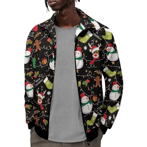 Cozeyat Men's Full Zip Mock Neck Sweatshirt Winter Fall Active Track Jacket Casual Long Sleeve Top with Pocket