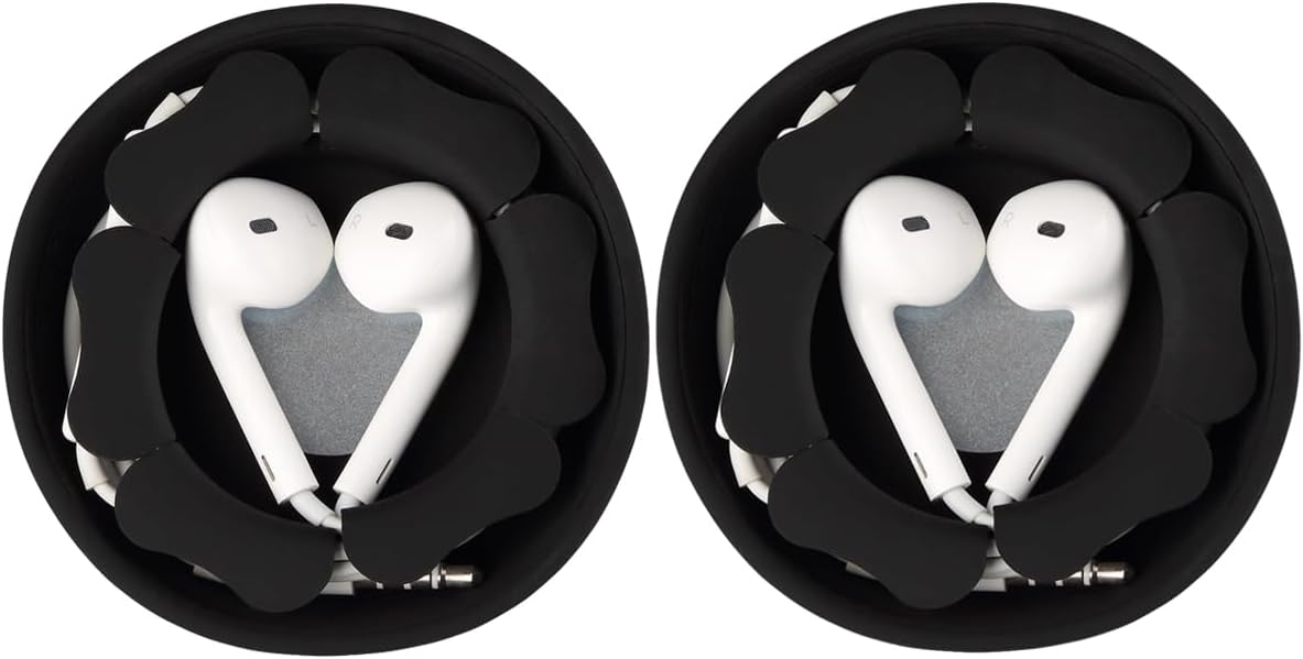 MAIRUI Wired Earbud Case 2 Pack Earphone Headphone Cord Organizer Earbuds Wrap Soft Silicone Magnetic Holder Storage Tangle Free Cable Travel Winder MAIRUI Wired Earbud Case 2 Pack Earphone Headphone Cord Organizer Earbuds Wrap Soft Silicone Magnetic Holder Storage Tangle Free Cable Travel Winder