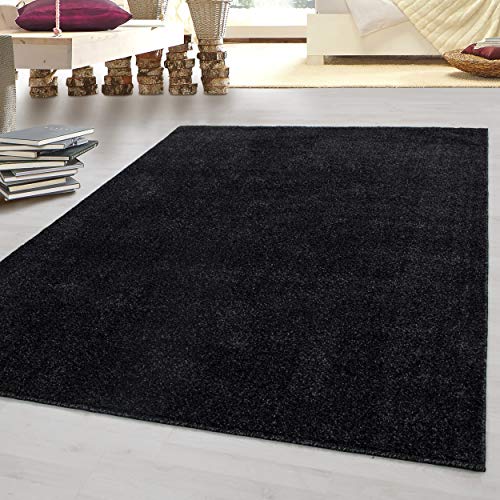 Homebyhome Alfombra De Pelo Corto Alfombra Óptica Gabbeh Para Dormitorio Y Salón, Color:Antracita, Tamaño:80x150 Cm Homebyhome Alfombra De Pelo Corto Alfombra Óptica Gabbeh Para Dormitorio Y Salón, Color:Antracita, Tamaño:80x150 Cm