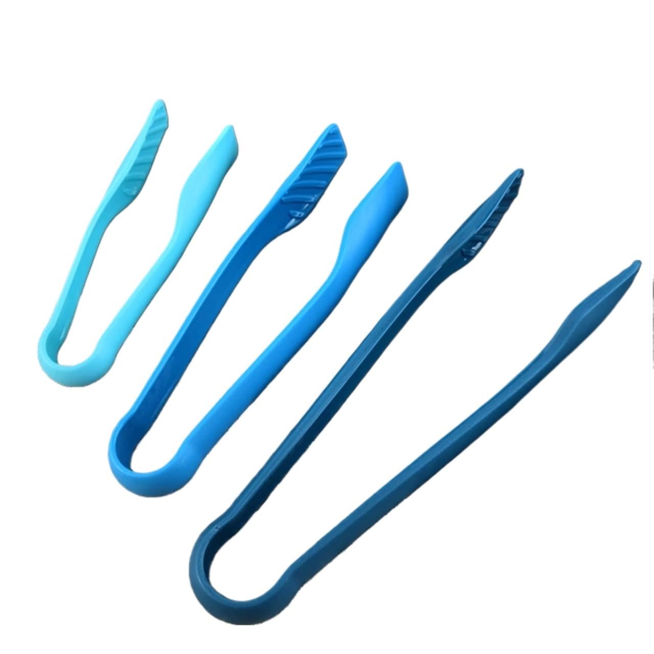 Ensemble De Pinces Pince alimentaire antidérapante, pince à pain en plastique, pince de service à salade, pince de cuisine, outils de barbecue, accessoires 3 pièces/ensemble Pour La Cuisine(Red)