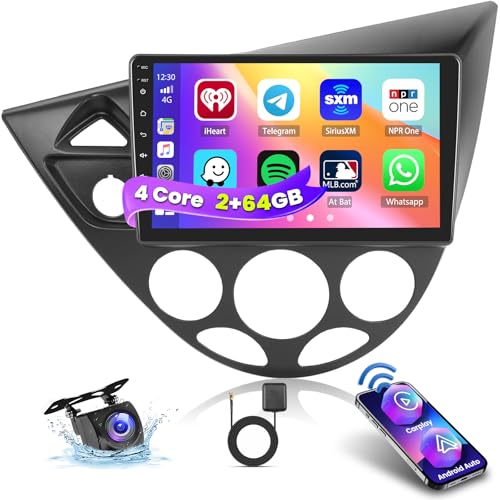 Bluetooth Integrato e Radio FM/RDS: Schermo per Ford Focus con Bluetooth 4.2 integrato può essere realizzato per riprodurre musica e chiamate in vivavoce, scaricare la rubrica, ecc. Con la radio FM/RDS, puoi ascoltare musica, ottenere previsioni meteo in tempo reale, aggiornamenti sul traffico e notizie durante la guida. Puoi salvare fino a 18 delle tue stazioni radio preferite