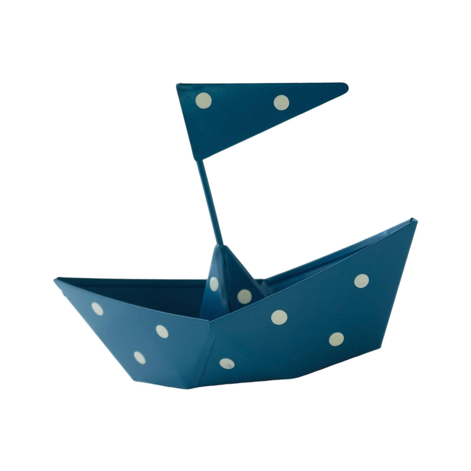alloneslife Sailboats Figurines Iron Metal Boat Statues Sculpture Ornament Desktop Decorations Collectibles Nauticals Home Decors Metal Sailboats Figurine