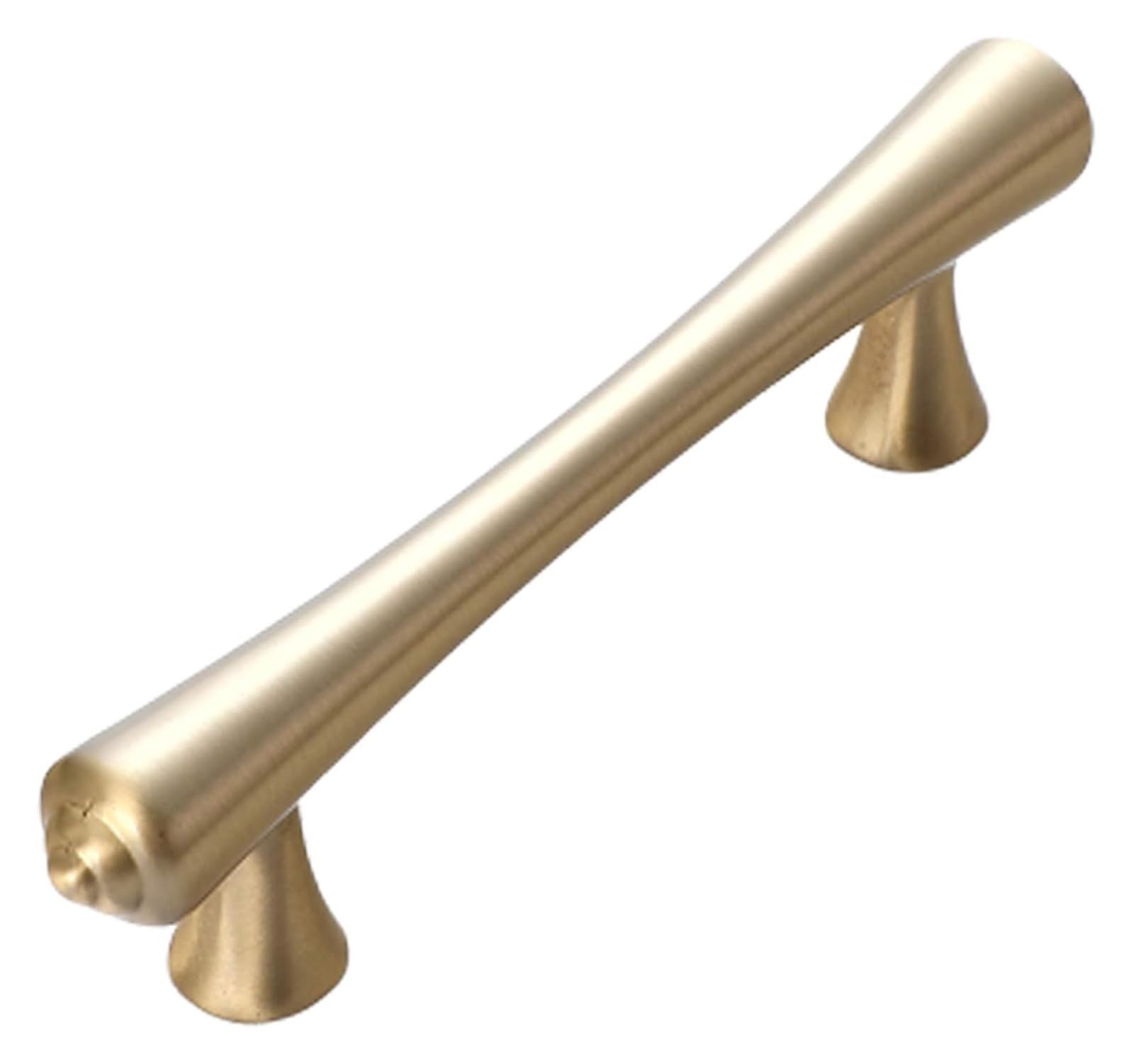 VOPLIVAT Kitchen Cupboard Handles, Solid Copper Bow Cabinet Knob Drawer Pull Multiple Sizes Single Hole 64-192mm(Hole Distance: 96mm)