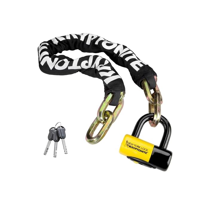 Kryptonite New York Bicycle Chain and Disc Bike Lock - Image 3