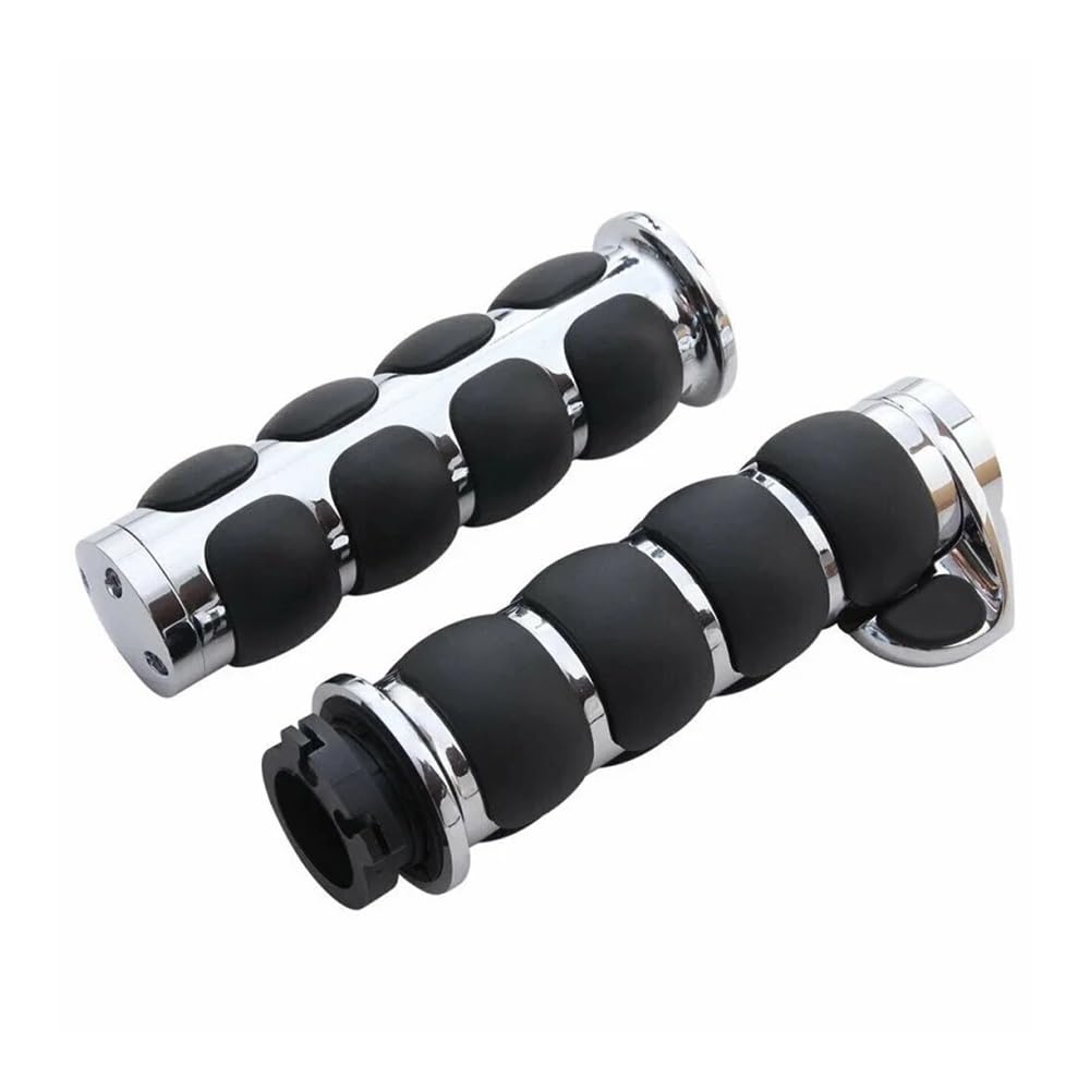 Manopole cromate per moto da 1 "manubrio adatto per Har&ley Dyna Sportster Cruiser Soft Touch Comfort impugnatura per parti di motociclette Manopole manubrio