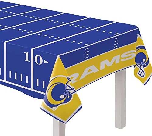 Los Angeles Rams All Over Print Plastic Table Cover - 54" x 96" (...