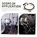 VICASKY Drum Mount Tambourine Clamp Design Percussion Accessory for Drum Crisp Tone and Quick Setup Versatile Addition for Diverse Musical Styles Beginner-friendly Instrument